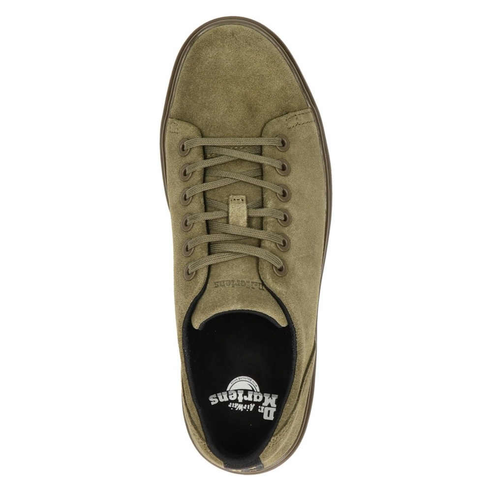 Dr. Martens Dante 6-eye Suede Shoes in Sage